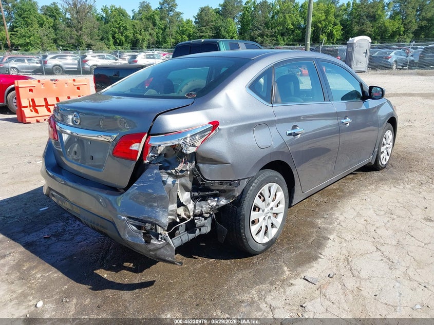2016 Nissan Sentra VIN 3N1AB7APXGY300215 IAAI salvage auction — REAR END, Salvage Title, sold $1,600 on 2026-07-12 (photo 4)