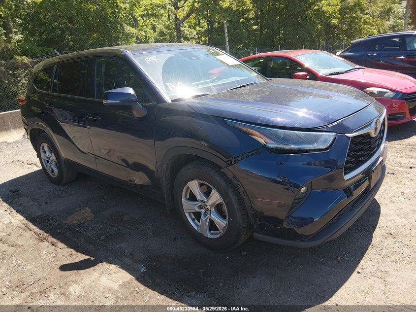 2021 Toyota Highlander VIN 5TDBZRBH7MS131614 IAAI salvage auction — REAR END, Salvage Title, sold $7,000 on 2026-07-25 (photo 1)