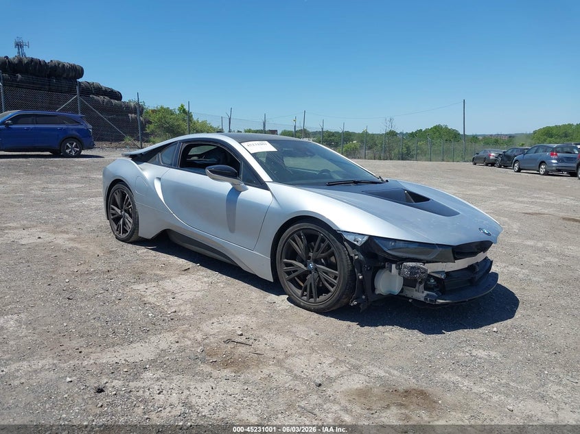 2015 BMW I8 VIN WBY2Z2C57FV391823 IAAI salvage auction — FRONT END, Salvage Title, sold $19,100 on 2026-08-02 (photo 1)