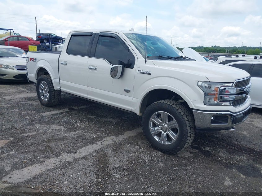2019 Ford F-150 VIN 1FTEW1E44KFA35243 IAAI salvage auction — REAR END, Clear (Oklahoma), sold $15,300 on 2026-08-01 (photo 1)