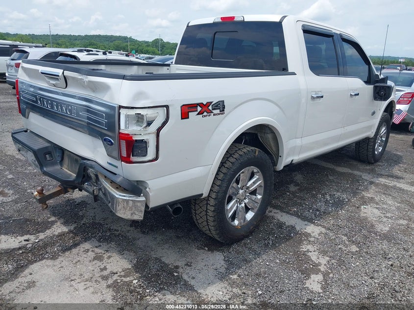 2019 Ford F-150 VIN 1FTEW1E44KFA35243 IAAI salvage auction — REAR END, Clear (Oklahoma), sold $15,300 on 2026-08-01 (photo 4)