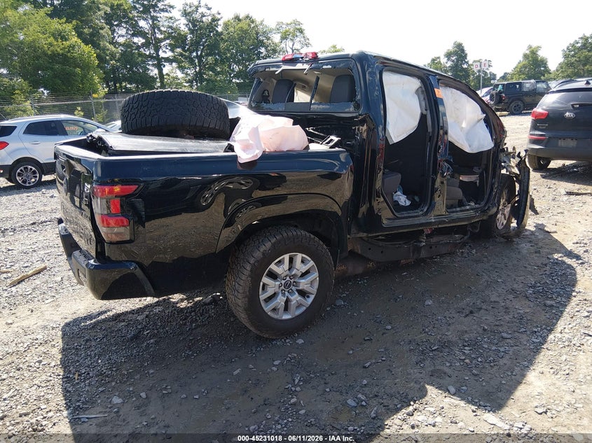 2022 Nissan Navara (frontier) VIN 1N6ED1EK2NN617076 IAAI salvage auction — ROLLOVER, Salvage (West Virginia), sold $600 on 2026-08-03 (photo 4)