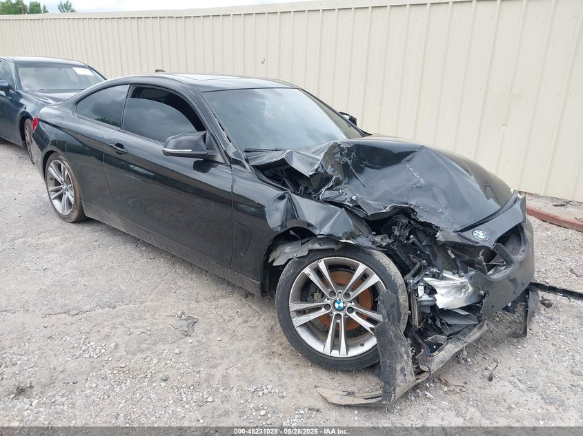 2014 BMW 4er VIN WBA3N3C58EF712412 IAAI salvage auction — FRONT END, Salvage Title, sold $700 on 2026-07-15 (photo 1)