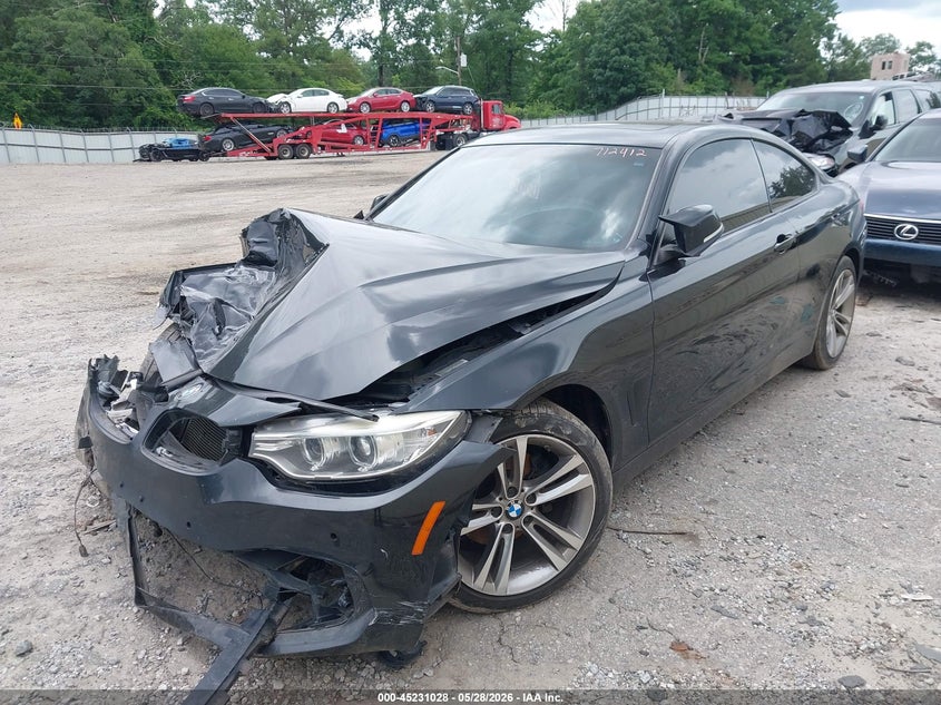 2014 BMW 4er VIN WBA3N3C58EF712412 IAAI salvage auction — FRONT END, Salvage Title, sold $700 on 2026-07-15 (photo 2)