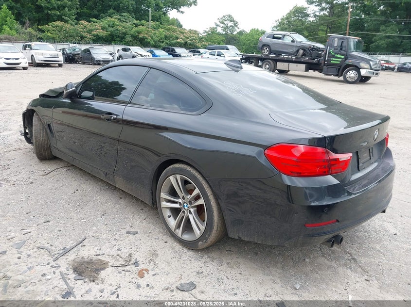 2014 BMW 4er VIN WBA3N3C58EF712412 IAAI salvage auction — FRONT END, Salvage Title, sold $700 on 2026-07-15 (photo 3)
