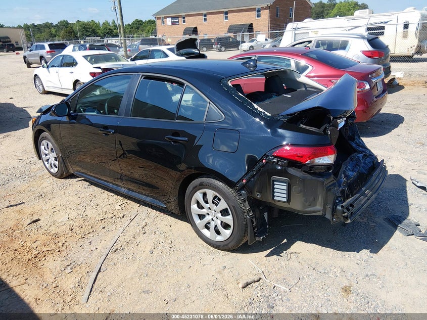 2025 Toyota Corolla VIN 5YFB4MDE4SP274658 IAAI salvage auction — REAR END, Salvage (North Carolina), sold $3,350 on 2026-07-31 (photo 3)