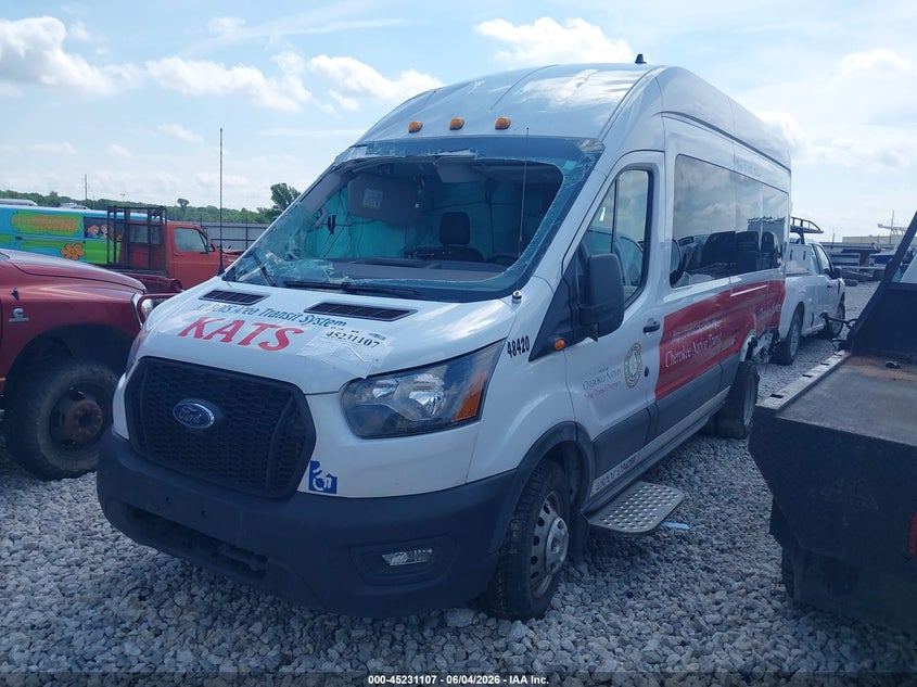 2024 Ford Transit VIN 1FDVU4X80RKB48420 IAAI salvage auction — ROLLOVER, Salvage Title, sold $7,100 on 2026-09-29 (photo 2)