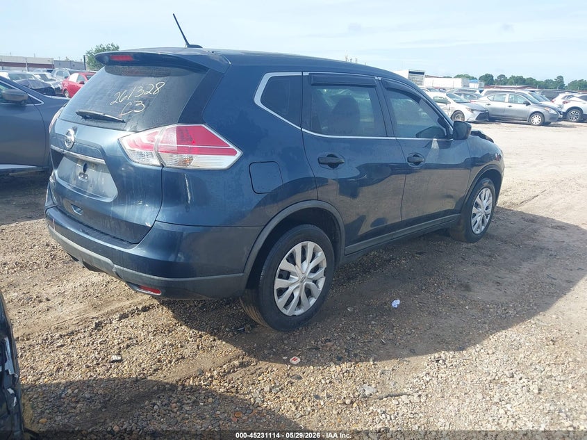 2016 Nissan Rogue VIN KNMAT2MT7GP661103 IAAI salvage auction — FRONT END, Salvage Title, sold $275 on 2026-07-14 (photo 4)