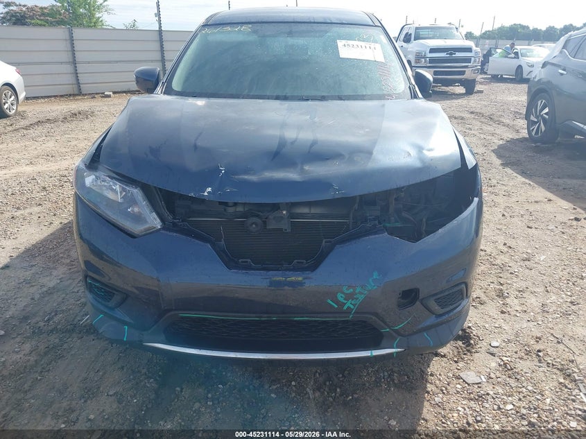 2016 Nissan Rogue VIN KNMAT2MT7GP661103 IAAI salvage auction — FRONT END, Salvage Title, sold $275 on 2026-07-14 (photo 6)