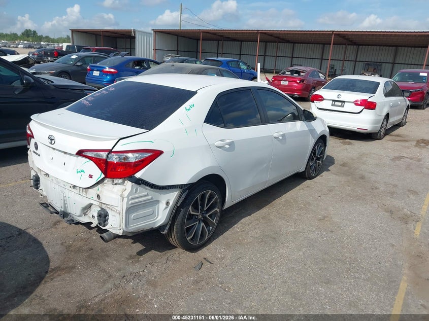 2016 Toyota Corolla VIN 5YFBURHE7GP517331 IAAI salvage auction — REAR END, Salvage Title, sold $4,050 on 2026-07-22 (photo 4)