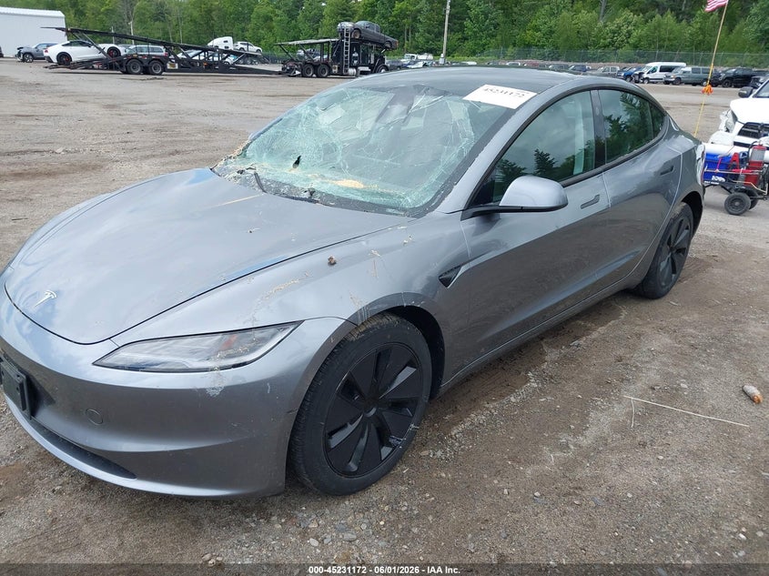 2025 Tesla Model 3 VIN 5YJ3E1EB5SF910584 IAAI salvage auction — FRONT END, Salvage (Massachusetts), sold $14,300 on 2026-07-31 (photo 2)