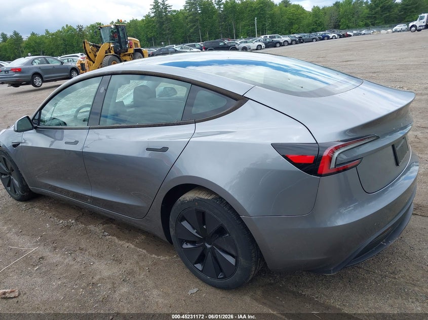 2025 Tesla Model 3 VIN 5YJ3E1EB5SF910584 IAAI salvage auction — FRONT END, Salvage (Massachusetts), sold $14,300 on 2026-07-31 (photo 3)
