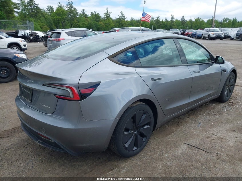 2025 Tesla Model 3 VIN 5YJ3E1EB5SF910584 IAAI salvage auction — FRONT END, Salvage (Massachusetts), sold $14,300 on 2026-07-31 (photo 4)