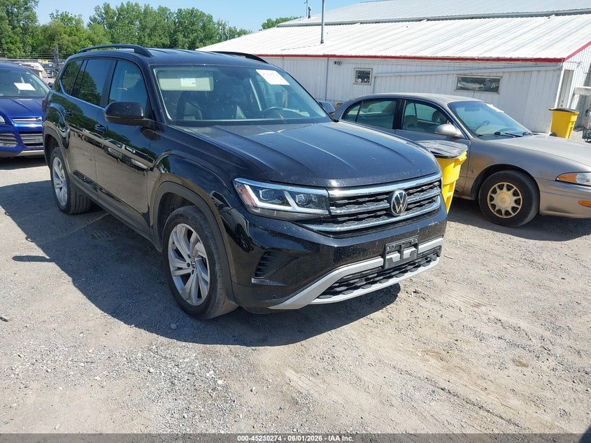 2021 Volkswagen Atlas VIN 1V2HR2CA1MC567569 IAAI salvage auction — HAIL, Salvage Title, sold $1,150 on 2026-07-27 (photo 1)