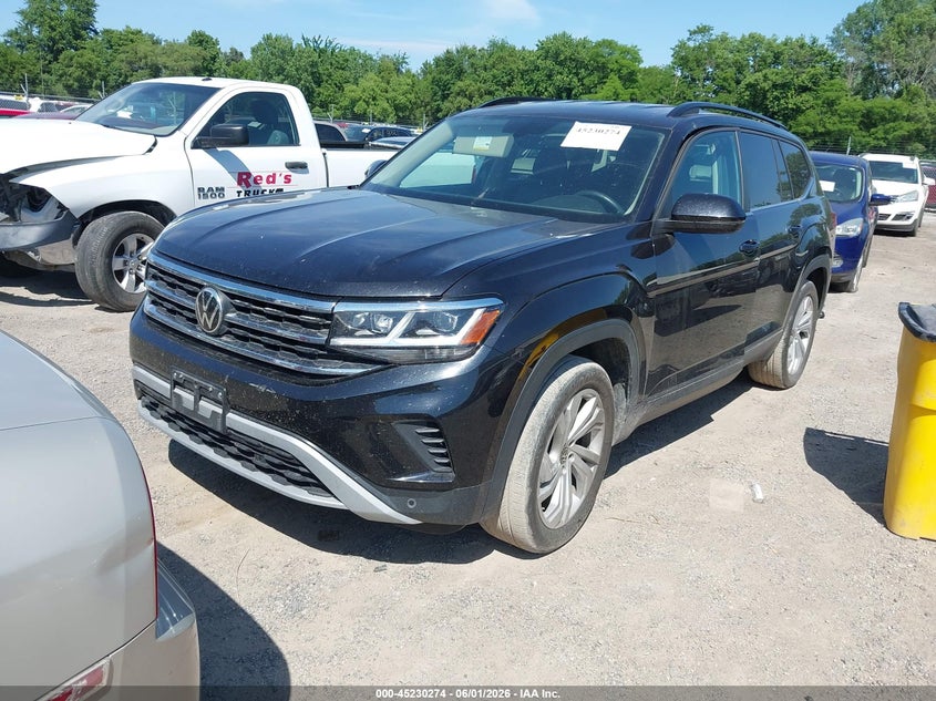 2021 Volkswagen Atlas VIN 1V2HR2CA1MC567569 IAAI salvage auction — HAIL, Salvage Title, sold $1,150 on 2026-07-27 (photo 2)