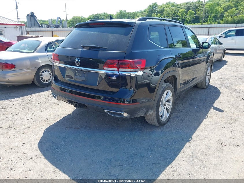 2021 Volkswagen Atlas VIN 1V2HR2CA1MC567569 IAAI salvage auction — HAIL, Salvage Title, sold $1,150 on 2026-07-27 (photo 4)