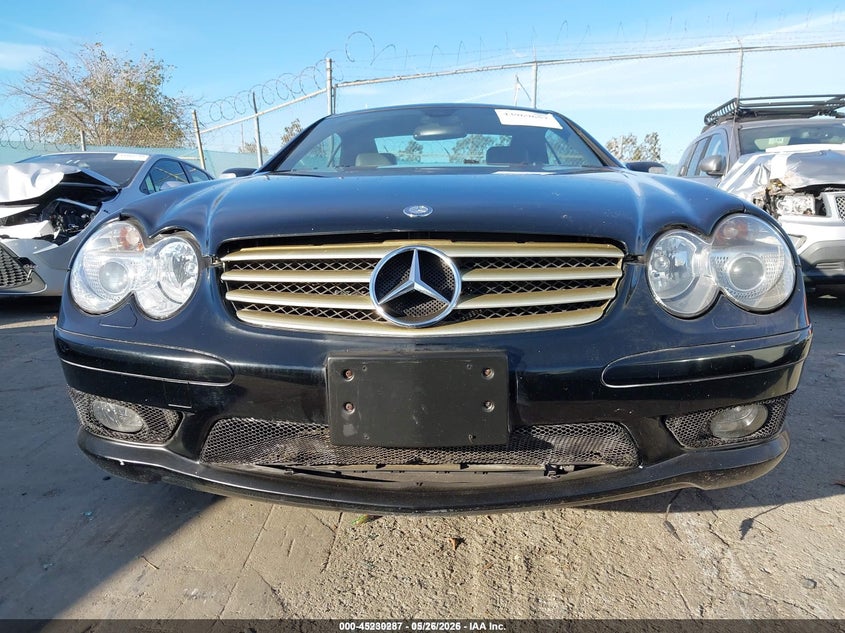 2006 Mercedes-benz Sl-class VIN WDBSK74F26F110482 IAAI salvage auction — EXTERIOR BURN, Non-Repairable (California), sold $7,500 on 2026-07-29 (photo 6)