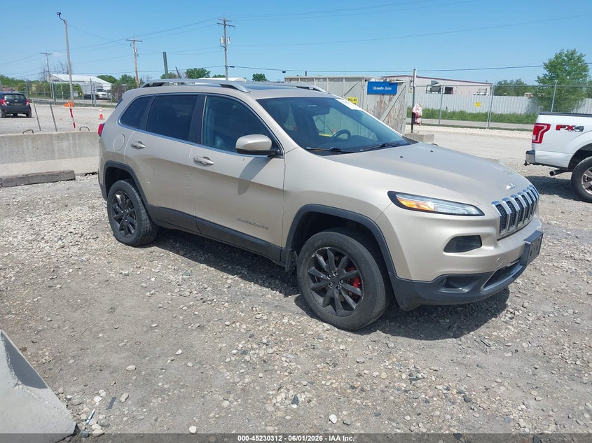 2015 Jeep Cherokee VIN 1C4PJMDS3FW558297 IAAI salvage auction — FRONT END, Clear (Wisconsin), sold $1,125 on 2026-07-24 (photo 1)