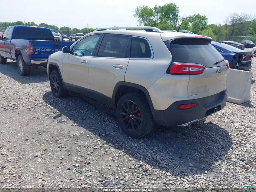 2015 Jeep Cherokee VIN 1C4PJMDS3FW558297 IAAI salvage auction — FRONT END, Clear (Wisconsin), sold $1,125 on 2026-07-24 (photo 3)