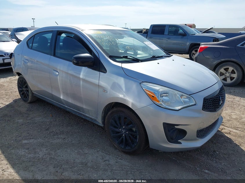2020 Mitsubishi Mirage VIN ML32F4FJ0LHF01030 IAAI salvage auction — REAR END, Salvage Title, sold $1,950 on 2026-07-06 (photo 1)