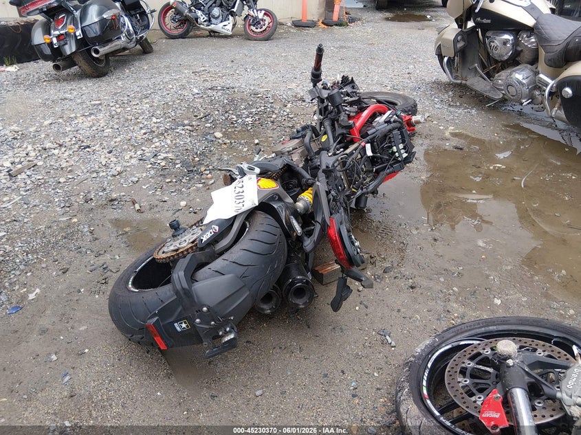 2014 Ducati Monster VIN ZDM1RBSV2EB001343 IAAI salvage auction — ALL OVER, Salvage Title, sold $25 on 2026-07-08 (photo 6)