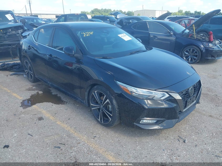 2021 Nissan Sentra VIN 3N1AB8DVXMY219100 IAAI salvage auction — REAR END, Salvage Title, sold $3,625 on 2026-07-22 (photo 1)