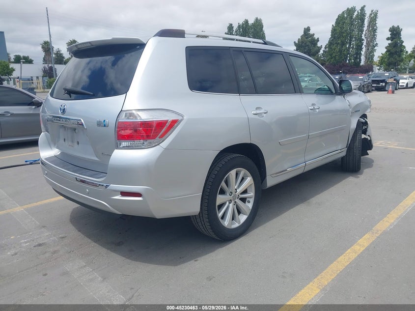 2011 Toyota Highlander VIN JTEDC3EH4B2003107 IAAI salvage auction — RIGHT FRONT, Salvage (California), sold $5,500 on 2026-07-20 (photo 4)