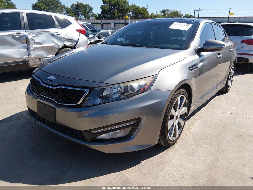 2013 Kia Optima VIN 5XXGR4A65DG172849 IAAI salvage auction — RIGHT SIDE, Salvage (Texas), sold $550 on 2026-07-28 (photo 2)