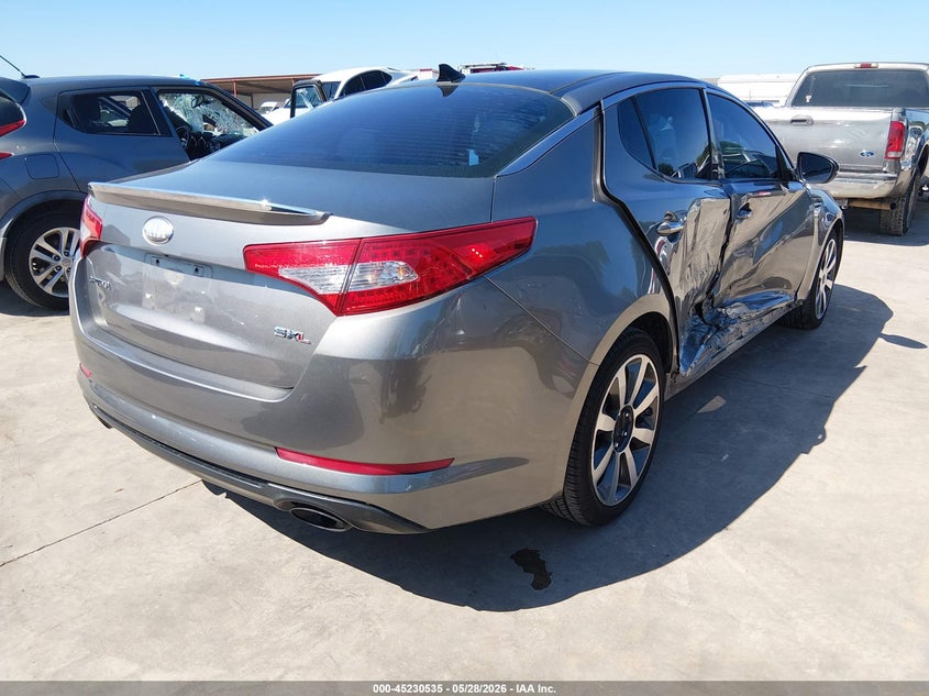 2013 Kia Optima VIN 5XXGR4A65DG172849 IAAI salvage auction — RIGHT SIDE, Salvage (Texas), sold $550 on 2026-07-28 (photo 4)