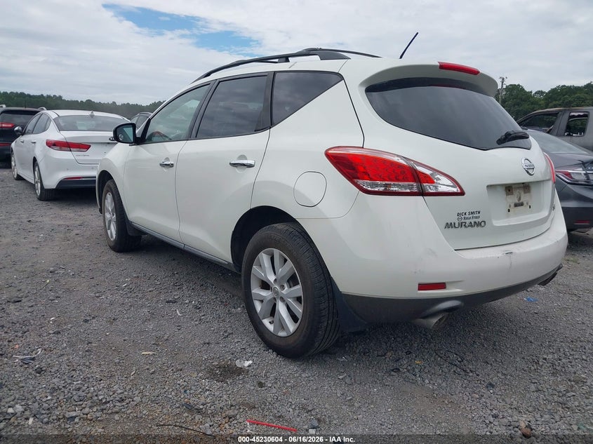 2011 Nissan Murano VIN JN8AZ1MU0BW055937 IAAI salvage auction — NORMAL WEAR, Repossession Paperwork (South Carolina), sold $375 on 2026-07-24 (photo 3)