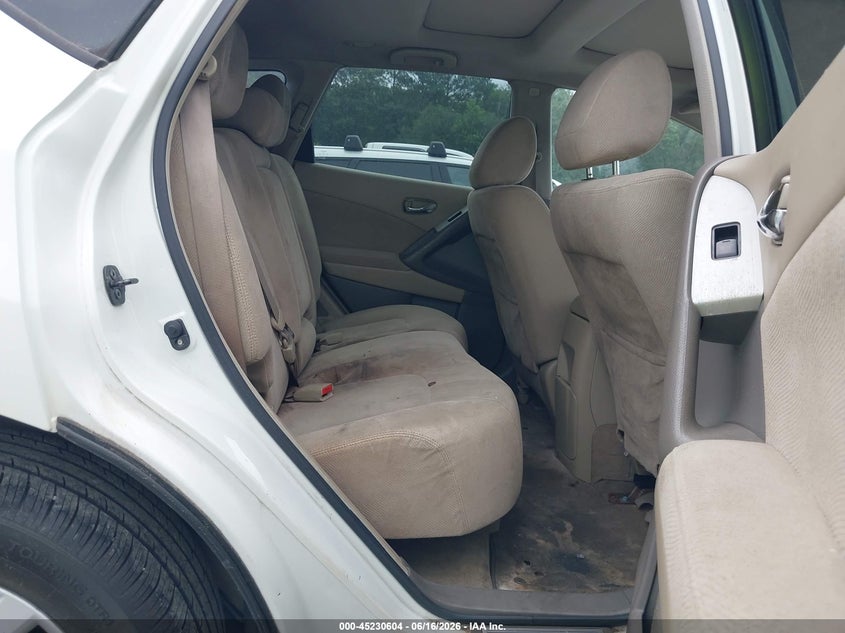 2011 Nissan Murano VIN JN8AZ1MU0BW055937 IAAI salvage auction — NORMAL WEAR, Repossession Paperwork (South Carolina), sold $375 on 2026-07-24 (photo 8)