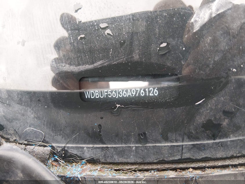 2006 Mercedes-benz E-klasse VIN WDBUF56J36A976126 IAAI salvage auction — NORMAL WEAR, Salvage (California), sold $450 on 2026-08-13 (photo 9)