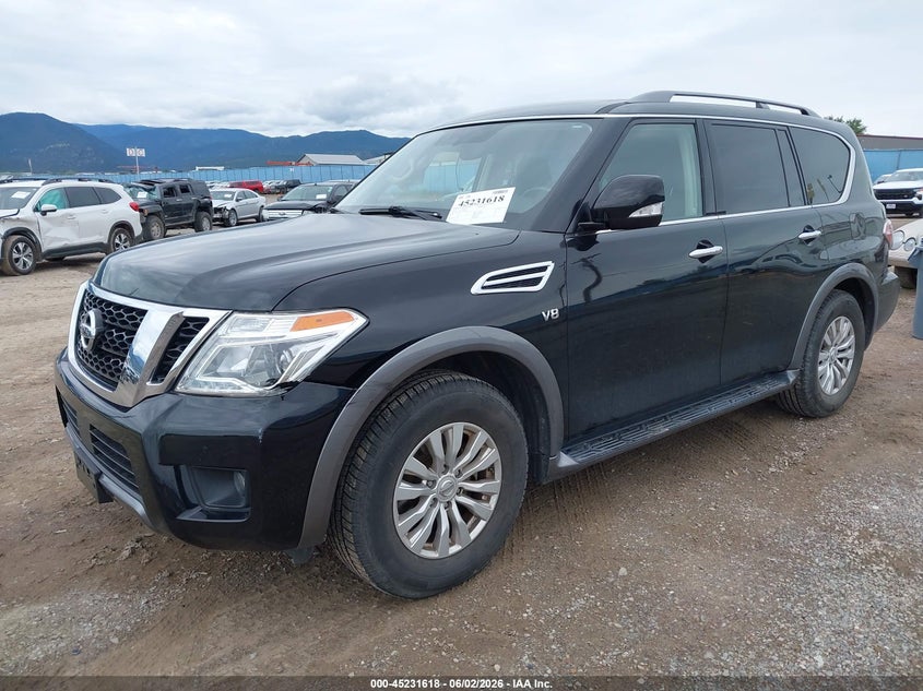 2019 Nissan Armada VIN JN8AY2NC3K9584991 IAAI salvage auction — REAR END, Salvage Title, sold $7,050 on 2026-07-22 (photo 2)