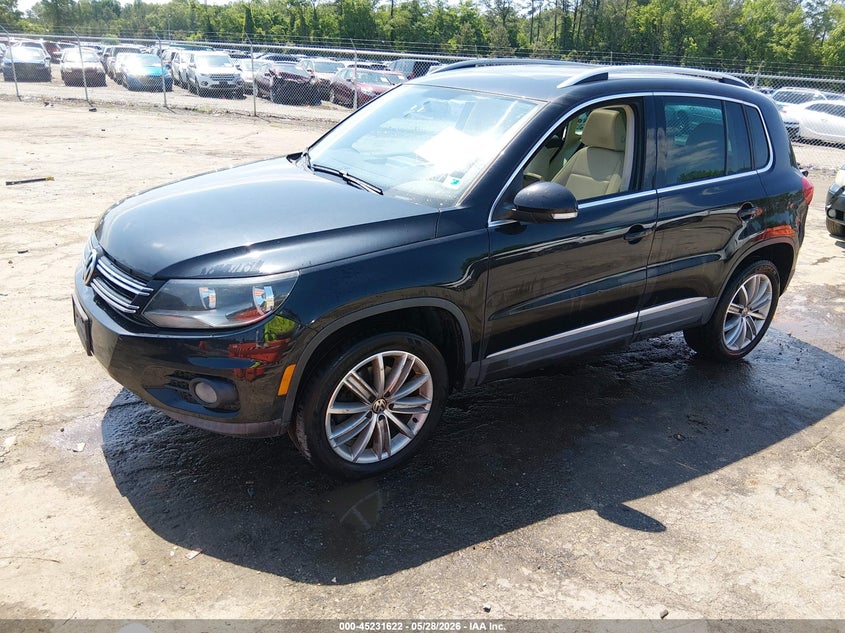 2014 Volkswagen Tiguan VIN WVGBV3AX7EW549282 IAAI salvage auction — SIDE, Clear (Virginia), sold $1,350 on 2026-07-24 (photo 2)