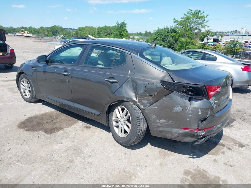 2012 Kia Optima VIN 5XXGM4A73CG075316 IAAI salvage auction — REAR END, Salvage (Pennsylvania), sold $600 on 2026-07-17 (photo 3)