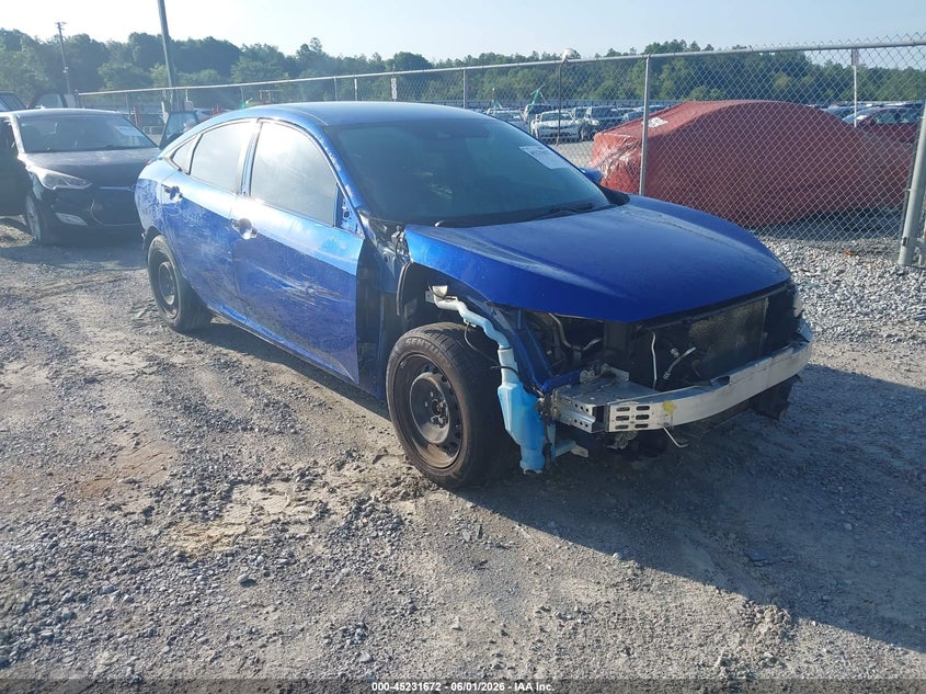 2019 Honda Civic VIN 19XFC2F61KE031244 IAAI salvage auction — FRONT & REAR, Salvage Title, sold $2,050 on 2026-07-23 (photo 1)