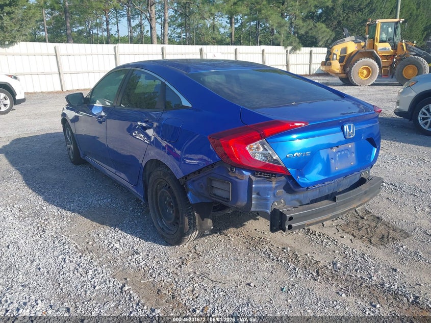 2019 Honda Civic VIN 19XFC2F61KE031244 IAAI salvage auction — FRONT & REAR, Salvage Title, sold $2,050 on 2026-07-23 (photo 3)
