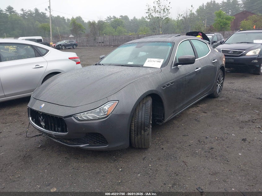 2015 Maserati Ghibli VIN ZAM57RTA1F1145203 IAAI salvage auction — FRONT END, Salvage Title, sold $3,275 on 2026-08-07 (photo 2)