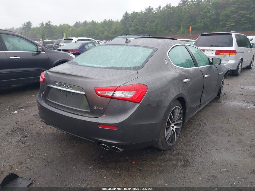 2015 Maserati Ghibli VIN ZAM57RTA1F1145203 IAAI salvage auction — FRONT END, Salvage Title, sold $3,275 on 2026-08-07 (photo 4)