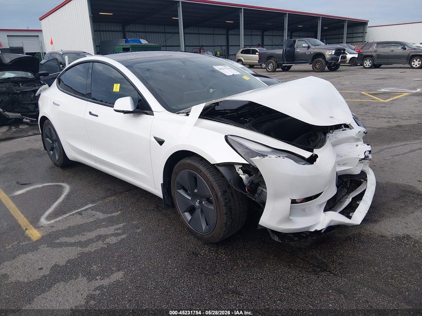 2023 Tesla Model 3 VIN 5YJ3E1EA9PF397953 IAAI salvage auction — FRONT END, Salvage (South Carolina), sold $5,400 on 2026-07-14 (photo 1)