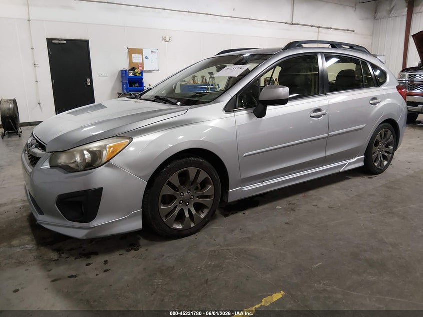 2012 Subaru Impreza VIN JF1GPAS69CH230861 IAAI salvage auction — HAIL, Salvage Title, sold $1,525 on 2026-07-14 (photo 2)