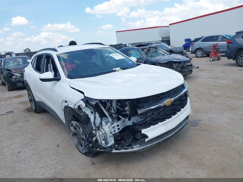 2025 Chevrolet Trax VIN KL77LHEP7SC207073 IAAI salvage auction — FRONT END, Salvage (Texas), sold $3,000 on 2026-07-28 (photo 1)