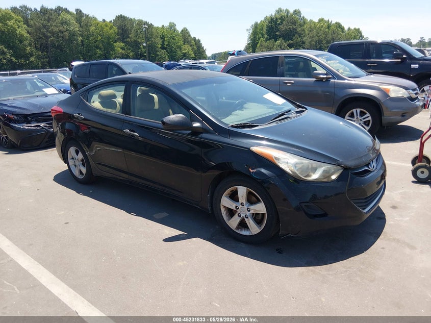 2013 Hyundai Elantra VIN KMHDH4AEXDU787108 IAAI salvage auction — NORMAL WEAR, Clear (North Carolina), sold $400 on 2026-07-15 (photo 1)