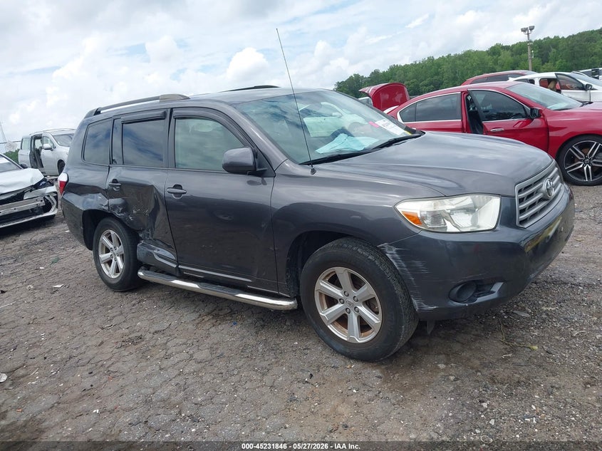 2009 Toyota Highlander VIN JTEDA41A192003936 IAAI salvage auction — RIGHT SIDE, Salvage (Texas), sold $3,225 on 2026-07-15 (photo 1)