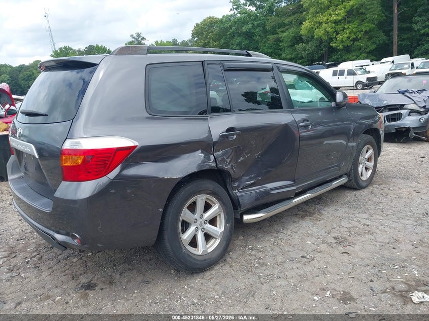 2009 Toyota Highlander VIN JTEDA41A192003936 IAAI salvage auction — RIGHT SIDE, Salvage (Texas), sold $3,225 on 2026-07-15 (photo 4)