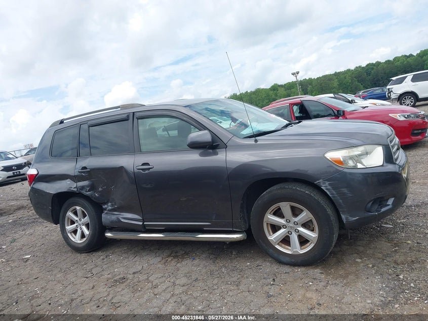 2009 Toyota Highlander VIN JTEDA41A192003936 IAAI salvage auction — RIGHT SIDE, Salvage (Texas), sold $3,225 on 2026-07-15 (photo 6)