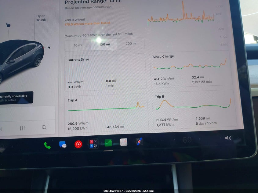 2018 Tesla Model 3 VIN 5YJ3E1EA1JF002817 IAAI salvage auction — FRONT END, Salvage (Michigan), sold $5,400 on 2026-07-12 (photo 7)