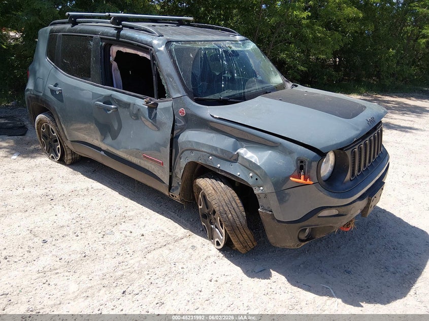 2016 Jeep Renegade VIN ZACCJBCT8GPD34227 IAAI salvage auction — ROLLOVER, Salvage Title, sold $325 on 2026-07-09 (photo 1)