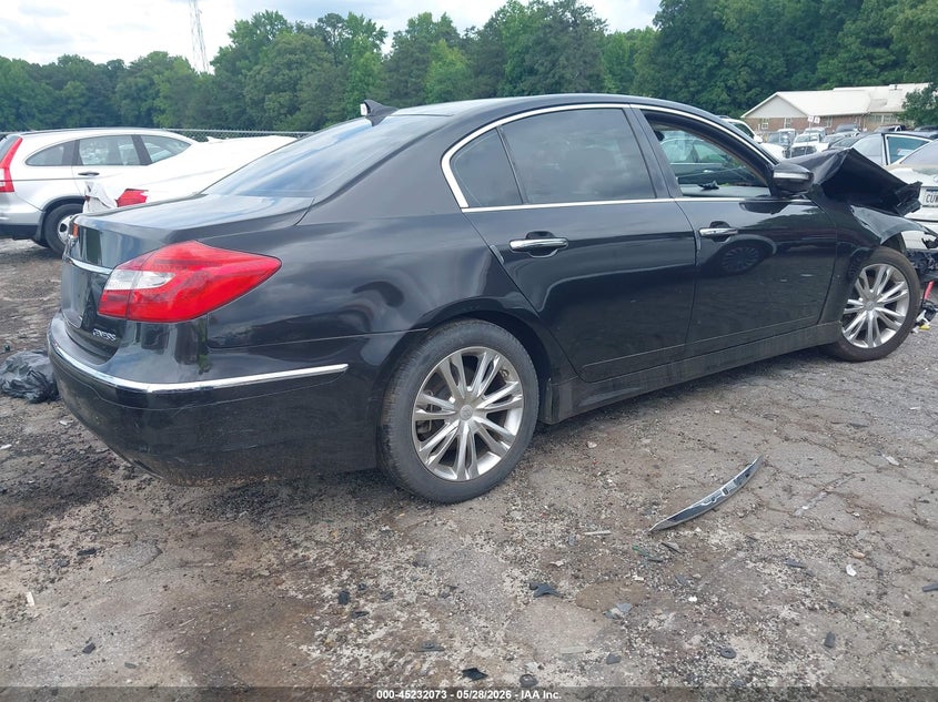 2014 Hyundai Genesis VIN KMHGC4DD0EU264308 IAAI salvage auction — FRONT END, Salvage Title, sold $500 on 2026-07-08 (photo 4)