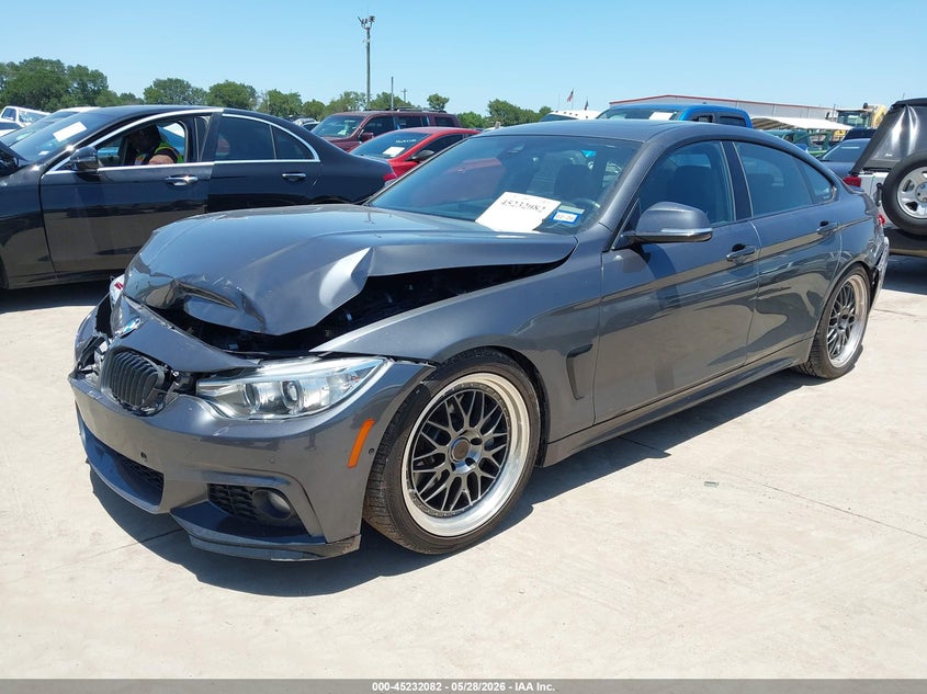 2016 BMW 4er VIN WBA4B1C56GG243044 IAAI salvage auction — FRONT END, Salvage Title, sold $675 on 2026-07-28 (photo 2)